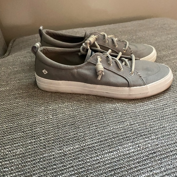 Sperry Charcoal Canvas Shoes - Picture 2 of 3